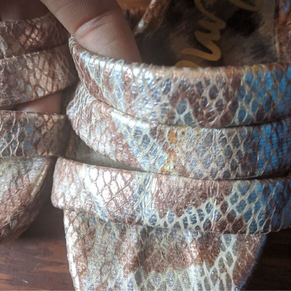 Sam Edelman Snake Skin Platform Heels - Picture 4 of 9